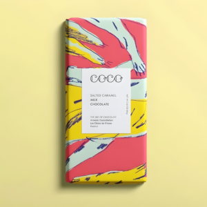 Tableta con caramelo salado